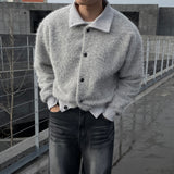 LMN WINNER High Neck Mohair Crop Cardigan (3 colors)