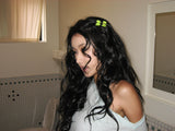 [2 set] Combi mini hair pin (Lime) 