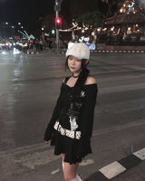 Lace frill knee socks