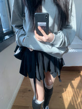 Nasty Unbalanced Shirring Skirt Leggings
