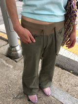 クラッカー バンディング ブーツカットパンツ (2color)