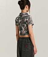 939ロゴカラークロップトップ(CAMO)