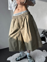 Oldy Military Patch Star Tattoo Graphic Bermuda Shorts 4color