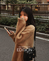 [MADE] Pilto fur oversized-fit knitwear