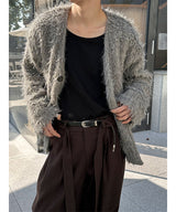 [F/W] ファーヘアカーディガンジャケット(3color)