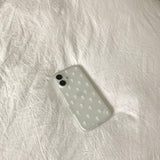 フラワーレース柄スマホケース (matte)