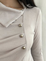 Brack Vintage Button Long-Sleeve T-Shirt