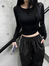 Silver Scotch Wide Pants