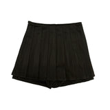 Wool pleated pants skirt