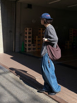 GO ピンタックカーブデニムパンツ GO