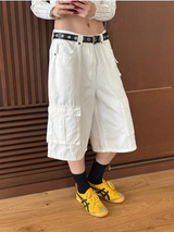 [Unisex] マルチカーゴバミューダパンツ(4color)