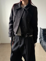 High neck short coat(2color)