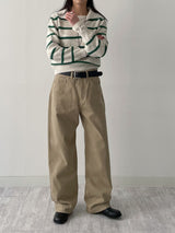 Open Stripe Crop Knit
