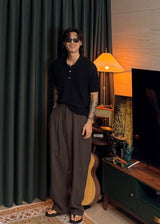 Hachi Linen Collar Short-Sleeve Knit 5COLOR