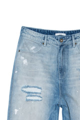 DESTROYED PAINTING WASHED DENIM (BLUE)