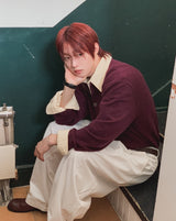 Onen One-Tuck Cotton Wide Slacks