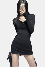 Slim snap rib one piece