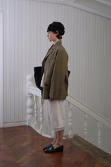 Row classic jacket_khaki beige