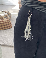 Boucle Mix Long Tassel Keychain
