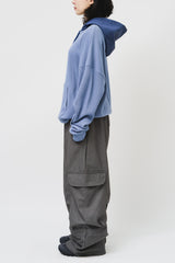 Past Waffled Hooded Top (4color)