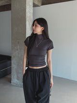 [U-BASIC] ジェリーリブスリムポーラー半袖Tシャツ