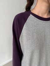 coloration raglan T 