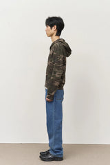 Camo Single Zip Hoodie