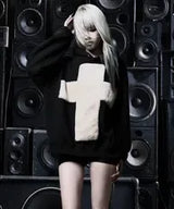 ヘビーファークロスフーディー (BLACK)