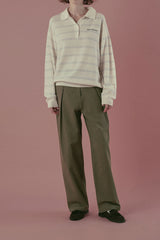 Cozit stripe knit_ivory