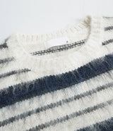Mohair stripe heavy knit
