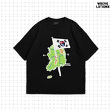 "Kハート" Tシャツ (ブラック)