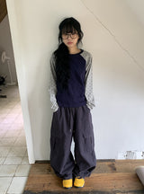 26FW★ [BAONHAUS] Ganin Color Matching Raglan Long Sleeve Tee