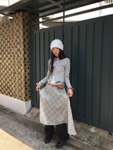 Sheer Check Long One Piece (1color)