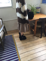 ジェララージアルパカカラーブロックニット (5c)