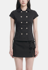 Maelle Double Button Blouse