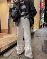 【MADE】ベルベットワイドパンツ