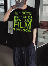 Film Lettering Oversized Short Sleeve T-shirt