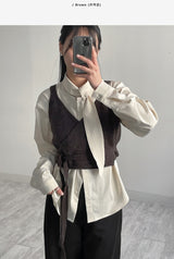 Ale Wrap Knit Bustier