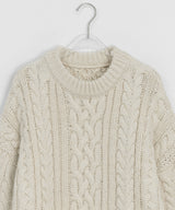Hanme Cable Round Wool Knit