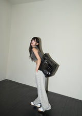 (4th reorder) stud twinkle jogger pt - grey