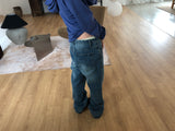 BAGGY FLARE DENIM PANTS