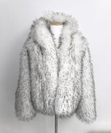 mix hooded fur jk (2colors)