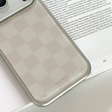 SUN CASE GRAPHIC CHECKER BOARD BEIGI
