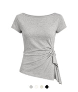 Serea Side Shirring Top