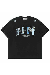 プレイドパッチカップルTシャツ