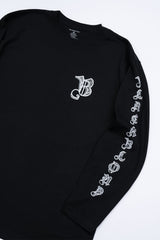 BBDスケッチロゴロングTシャツ(Black)