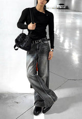 Kenneth Muscle Fit Golji Side Button Long Sleeve