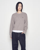 25FW WOMAN Aシンボルニット グレー