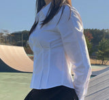 Ribbon Collar Blouse