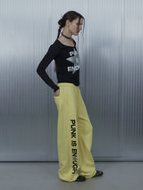 PUNK WAPPEN SWEATPANTS / YELLOW